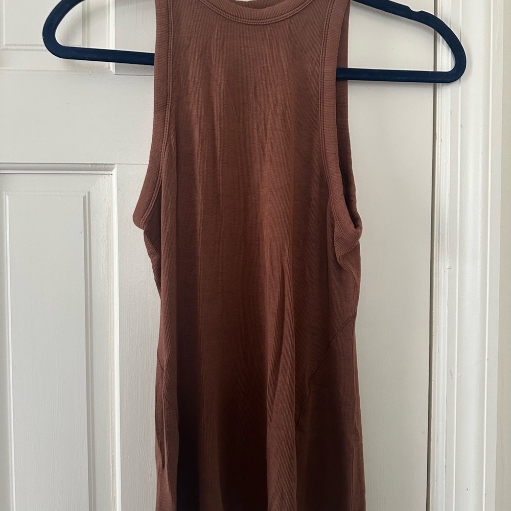 Brown Sleeveless Women's Top